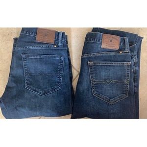 Two pairs men’s lucky brand jeans